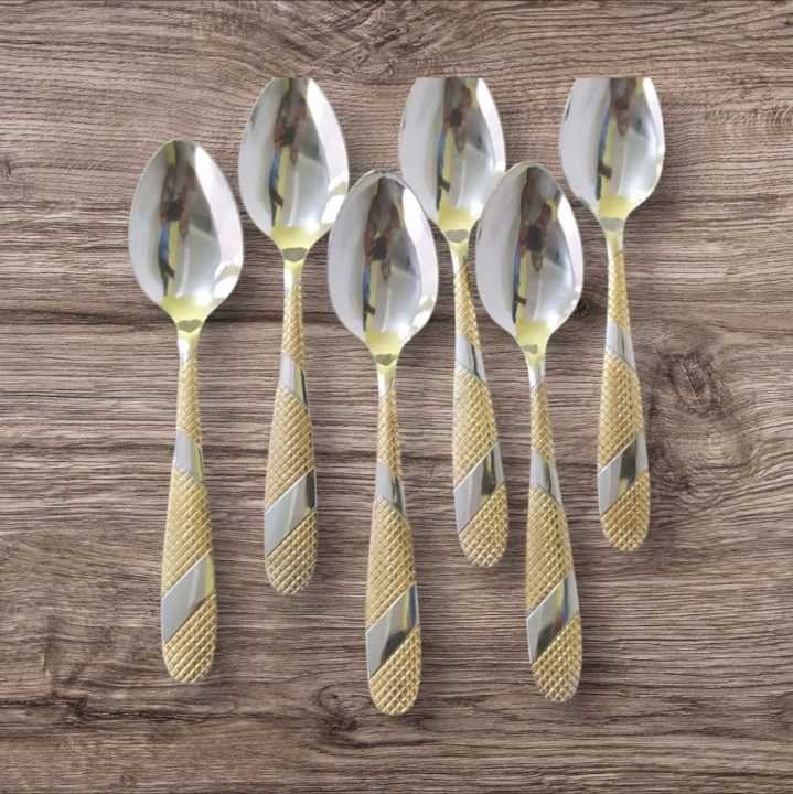 6%20pieces%20Stainless%20steel%20Tea%20Spoon%20Set-%20Multi-Design%206-Inch%20For%20Kitchen%20and%20Dining-Chamis%20-%20Image%207