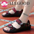 Fashion Shoes Men Black Sandals For Men Mesh Breathable Beach Shoes Flat Sandals Soft Sole Summer Sandals. 