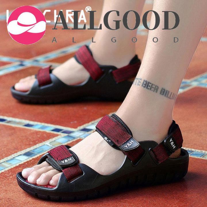 Fashion Shoes Men Black Sandals For Men Mesh Breathable Beach Shoes Flat Sandals Soft Sole Summer Sandals