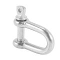 304 Stainless Steel Screw Pin D Style Chain Dee Shackle 4mm for Rigg M4 Pack Of 2. 