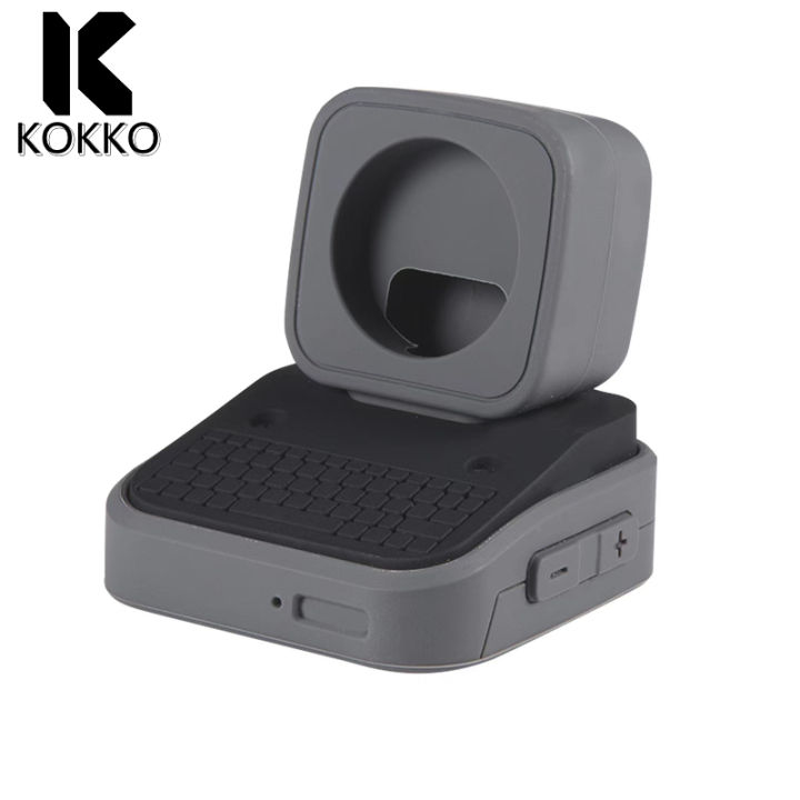 (New) smart watch charging stand silicone charging holder dock retro computer design compatible for iWatch 8 7 6 5 4 3 2 1 Galaxy watch6 6pro 5 5pro
