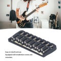 Guitar Fixed Saddle Bridge Guitar Saddle Bridge Metal 8 String Professional for Replacement. 