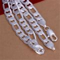 solid 925 Sterling Silver necklace for men classic 12MM Cuban chain 18-30 inch Charm high quality Fashion jewelry wedding. 