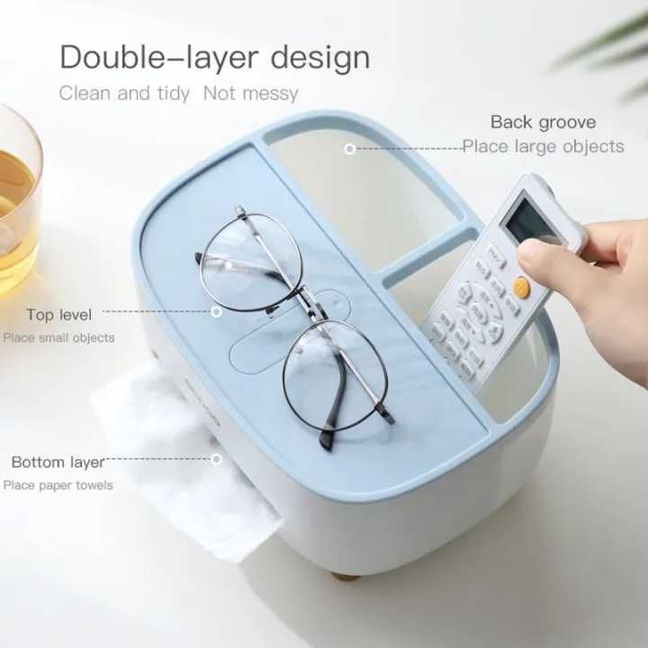 Tissue%20Box%20Cover%20Holder%20with%20Storage,%20Napkin%20Tissue%20Box,%20Multi-Function%20Tissue%20Box%20ABS%20Material%20Storage%20Organizer%20-%20Image%206