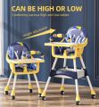 Baby High Chair | Newborn Feeding Chair | Adjustable Removable Double Snack Tray. 