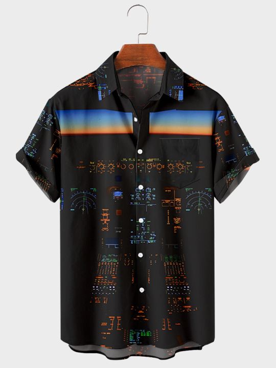 2022%20Summer%20Beach%20Casual%20Men's%20Short%20Sleeve%20Lapel%20Shirt%20Plus%20Size%20City%20High%20Waist%203D%20Printed%20Men's%20Top%20with%20Pockets%20-%20Image%205