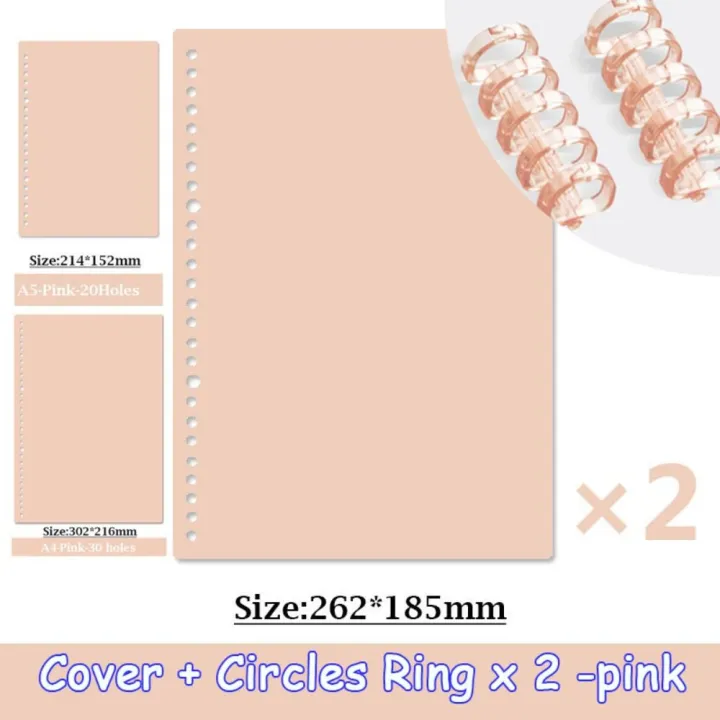 4Pcs%20New%20PP%20Loose-leaf%20Book%20Cover%20Colorful%20A4%20A5%20B5%20DIY%20Loose%20Leaf%20Notebook%20Binder%20Spiral%20Ring%20Transparent%20Office%20School%20Supplies%20-%20Image%209