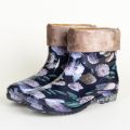 Rain Shoes Short Tube Rain Boots Women's Low-Cut Cotton and Velvet Padded Shoes Warm Waterproof Shoes Rain Shoes Non-Slip Women's Rain Rubber Boots Work Shoes Rubber Boots.