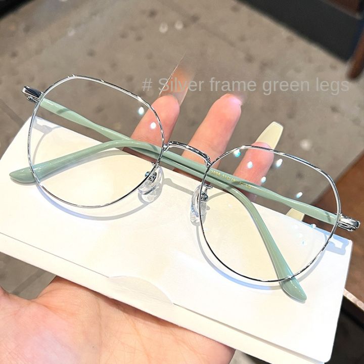 Clear%20Glasses%20Women%20Polygonal%20Metal%20Frame%20Eye%20Glasses%200%20Flat%20Mirror%20Girls%20eyewear%20Anti%20Blue%20Light%20Glasses%20Fashion%20Eyeglasses%20-%20Image%204