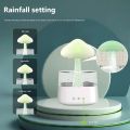 Mushroom Air Humidifier Home Bedroom Aromatherapy Lamp Calming Water Drops Sounds Diffuser Humidifier Rain Cloud Night Light. 