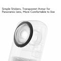1Pair Camera Accessories Black & Transparent Replacement Parts Lens Guards Protector Panoramic Lens Protector Sports for Insta 360 X3 Sticky. 