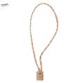 2x100 Pcs Hang Tag Jute String Snap Lock Pin Loop Fastener Hook Tie Square End.