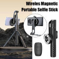 1.24M Wireles Magnetic Portable Selfie Stick Tripod With Remote For Cellphone IPhone 14 13 12 Pro Max For HUAWEI SAMSUNG. 