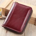 ew ertal leather coin purse men's er anti-theft card swiping bag drier's lense top layer coide retro wallet men's. 