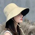 2023 Fashion fisherman hat womens outdoor shade bucket hats wild tide cap cotton bucket caps for men casquette.