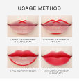 BataBata Dragon Ranee 6 Color Velvet Matte Lip Liner Crochet Lip Pencil Matte Soybean Pink Swirl Lipstick Pencil. 