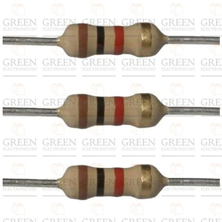 100Pcs 10 Ohm Resistor 10 Ohm Carbon Film Resistor 10 Ohm 1/4W Resistance 0.25 Watt 5% Tolerance Fixed Resistors