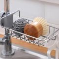 Faucet Sink Rack Rag Drain Storage Rack Household Kitchen Toilet Bathroom Organizer Punch Free Sink Storage Rack Stainless Steel Drain Rack Sponge Soap Cloth Storage Holder Shelf. 