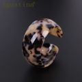 Fashion Acrylic Leopard Resin Bracelets For Women Colorful Bangles Resin Cuff Charms Bracelet Bohemian Punk Elegant Jewelry. 