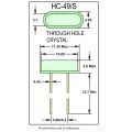 2Ps- 20MHz Quartz Crystal Oscillator HC-49S HC49 49S DIP-2.