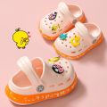 Children's Shoes Summer Kids Hole Shoes Outside Wear Beach Non Slip Soft Soled Boys Slippers Girls Baby Cartoon Sandals.