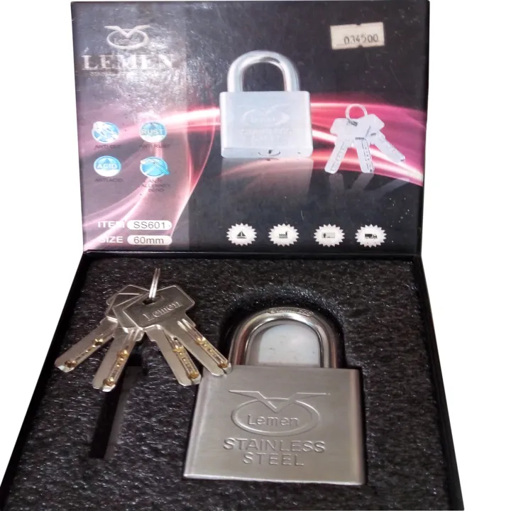 Stainless%20Steel%20Top%20Security%20Lock%2060mm%20with%204%20Key,%20Anti%20Acid-Anti%20Rust-%20Anti%20Cut-Anti%20Allen%20key%20Bend%20Top%20Security%20Lock%20-%20Image%203