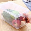 2pc Clear Food Storage Box Food Storage Container With Lid Plastic Kitchen And Pantry Organization Canisters. 