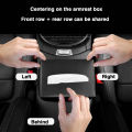 【Toy life hall】Car leather tissue box car sun visor tissue bag car interior central control storage box suitable for Honda CITY CIVIC HRV CRV Accord Odyssey VEZEL(# Black).