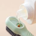 Multifunctional Shoe Brushes With Soap Dispenser Long Handle Brush Cleaner For Clothes Shoes Household Laundry Cleaning Brush_ D Leathers. 