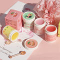 Latei Posies Peach Honey Strawberry Ice Cream Lip Oil Moisturizing Anti-wrinkle Lip Care Mask Anti-cracking Lips Sleep Fine Lines Lip Balm.