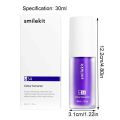 V34 SMILEKIT Purple Whitening Toothpaste Remove Stains Reduce Yellowing Care For Teeth Gums Fresh Breath Brightening Teeth 30ml. 