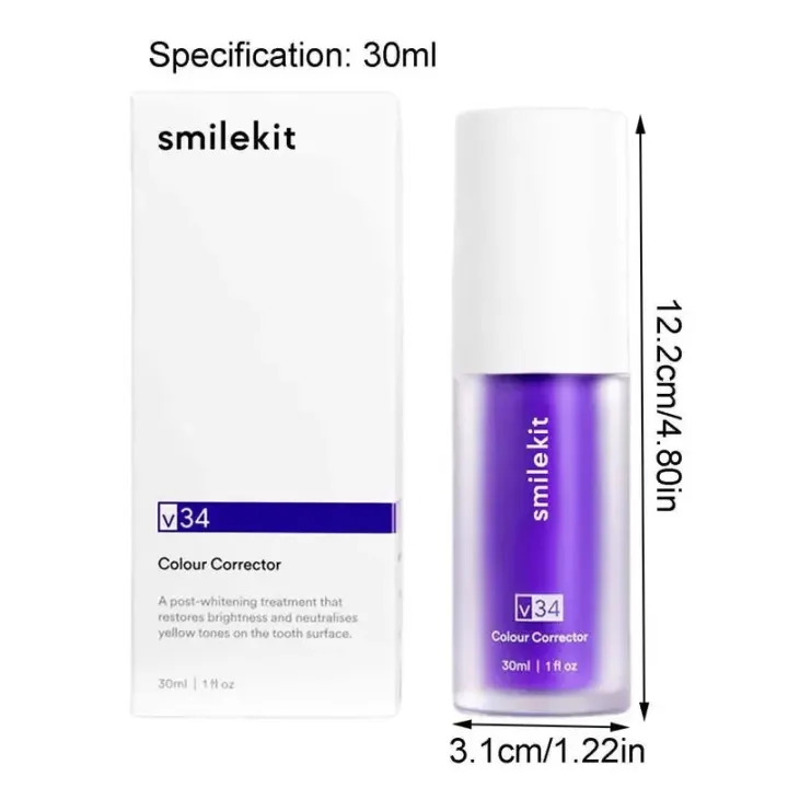 V34%20SMILEKIT%20Purple%20Whitening%20Toothpaste%20Remove%20Stains%20Reduce%20Yellowing%20Care%20For%20Teeth%20Gums%20Fresh%20Breath%20Brightening%20Teeth%2030ml%20-%20Image%206