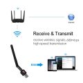 high speed -Antenna 300 MBPS USB WiFi RECEIVER -Black.