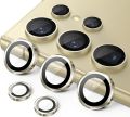 For Samsung Galaxy S24 Ultra 5G 5PCS Camera Lens Protector Rings Aluminium+Tempered Glass Scratch Resistant. 