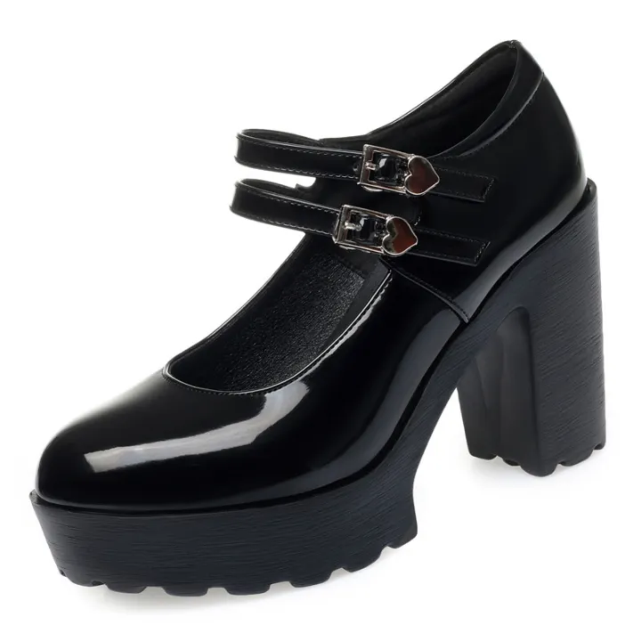 Spring%20Vintage%20Soft%20Leather%20Mary%20Jane%20Women's%20Platform%20Shoes%202024%20Block%20High%20Heel%20Comfort%20Office%20Model%20Mom%20Single%20Shoes%20-%20Image%205