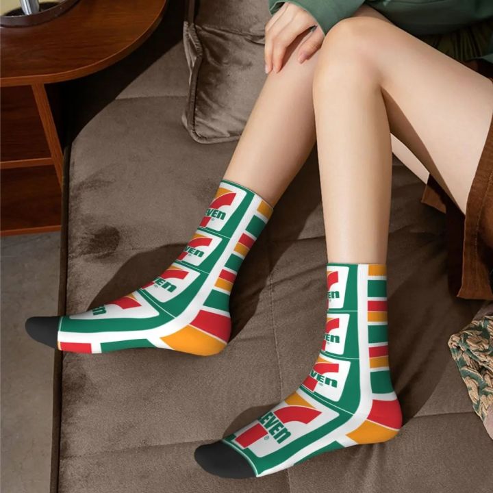711%207-11%207-Eleven%20Store%20Logo%20Product%20Socks%20Cozy%20High%20Quality%20Crew%20Sock%20Super%20Soft%20for%20Womens%20Present%20-%20Image%205