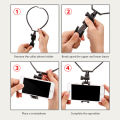 Hang On Neck Action Camera Hands Free ABS Bracket Mount Stand Phone Holder.
