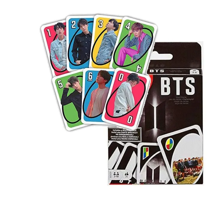 Uno%20BTS%20Card%20Game%20Photo%20Carte%20-%20112%20Cards%20Mattel%20Official%20Large%20Cards%20Kpop%20Bangtan%20Game%20-%20Image%203