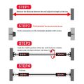 Fitness Door Pull Up and Chin Up Bar Doorway Pull Up Bar with Soft Grip Handles Multi-Functional Upper Body Workout for Strength Training Home and Gym Workout Door Width 60 to 100cm gym equipment.