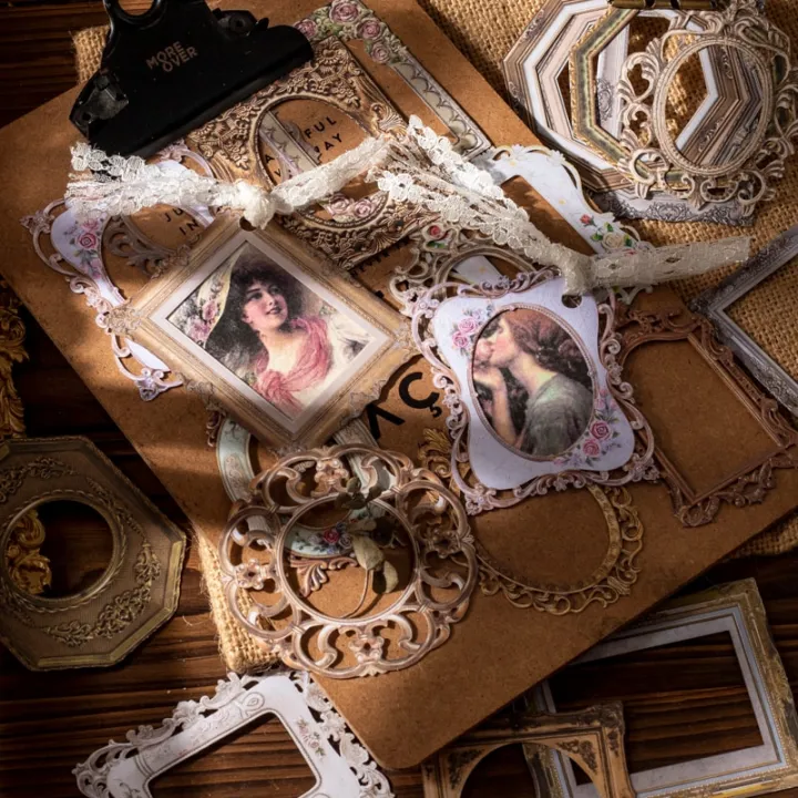 20pcs%20Aesthetic%20Hollow%20Frame%20Deco%20Paper%20Card%20for%20Scrapbooking%20Collage%20Junk%20Journal%20Accessories%20Aesthetic%20Label%20Material%20Paper%20-%20Image%205