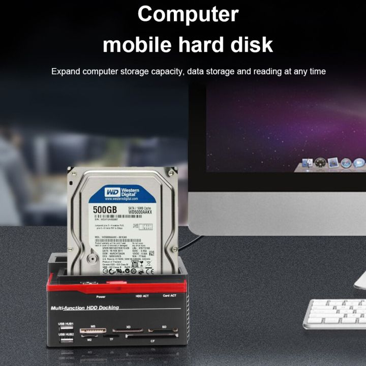 Hannord%202.5/3.5%20SATA%20IDE%20HDD%20Docking%20Station%20Clone%20HDD%20Enclosure%20Station%20USB%202.0%20Type%20C%20Hub%20MS/M2/XD/CF/SD/TF%20Card%20Reader%20-%20Image%205