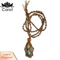 Carat Necklace Pendant Holder Hand-woven Empty Stone Holder Necklace Cord. 