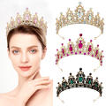 Sparkling tiara crown Intricate embellished Delicate headband Handcrafted Elegant Baroque bride tiaras for Wedding Bridal party Prom Pageant Special occasions. 