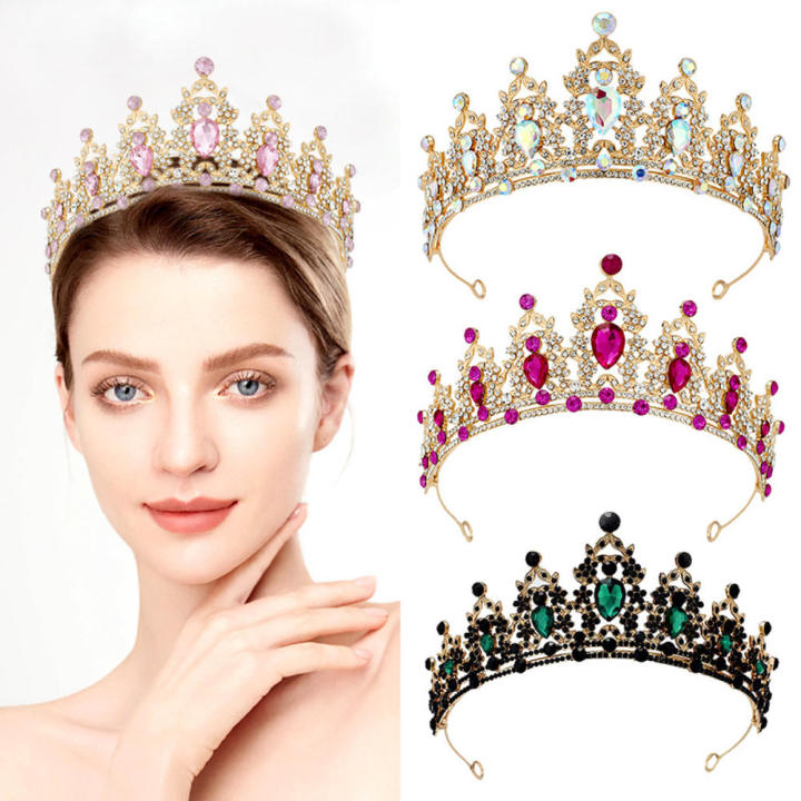 Sparkling%20tiara%20crown%20Intricate%20embellished%20Delicate%20headband%20Handcrafted%20Elegant%20Baroque%20bride%20tiaras%20for%20Wedding%20Bridal%20party%20Prom%20Pageant%20Special%20occasions%20-%20Image%207