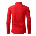 Size USA Elasticity Slim Fit Men Dress Work Casual Men Shirt Long Sleeve Slim Fit White Black Blue Red Male Social Formal Shirts. 