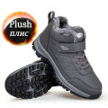 【selevn roind】 Boots Men's Women Slip On Winter Shoes For Men Waterproof Ankle Boots Winter Boots Male Snow Botines 2023 Black Botas Femininas.