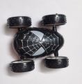 Spiderman Stunt Car Toy Multicolor Spiderman Friction Car Two Sided Push & Go Plastic & Rubber Stunt Car For Kids - car toy. 
