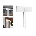 Metal Bifold Folding Door Lock Sturdy for Laundry Room White. 
