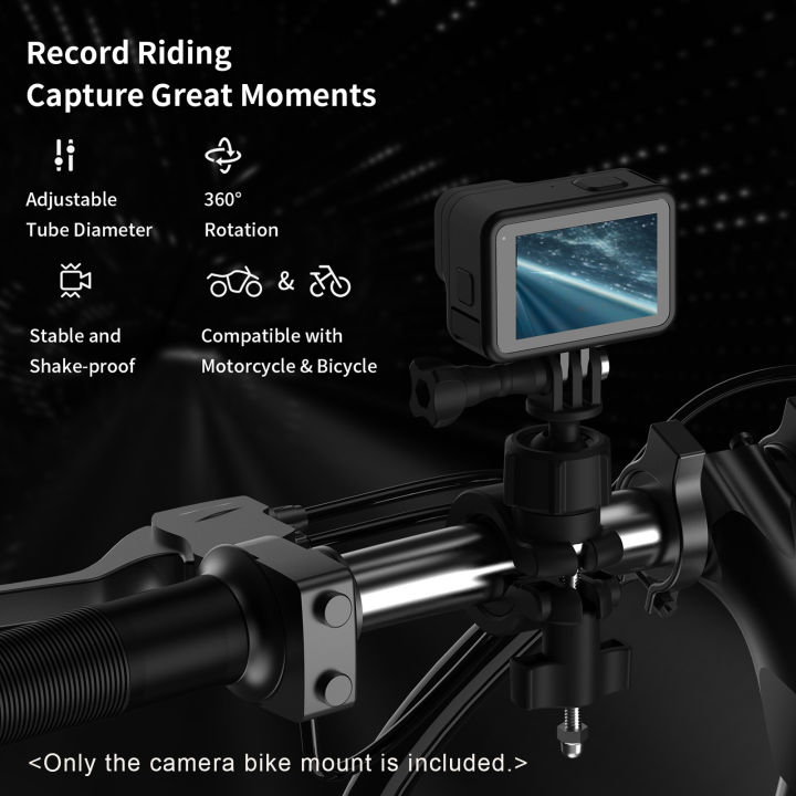TELESIN%20DJ-HBM-001%20Action%20Camera%20Handlebar%20Mount%20Motorcycle%20Bike%20Mount%20Bicycle%20Holder%20360%C2%B0%20Rotation%2020mm-32mm%20Adjustable%20Diameter%20Replacement%20for%20GoPro%20Hero%209/8/7/6%20-%20Image%205