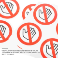20 pcs Do Not Touch Sticker Do Not Warning Sign Safety Decals Adhesive No Touch Stickers Vinyl Please Do Not Security Caution. 